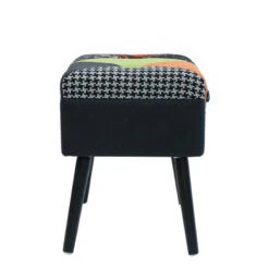 Tabouret Coffre Valise Patchwork Sur Pieds -Promos Meubles Boutique tabouret coffre valise patchwork sur pieds 5