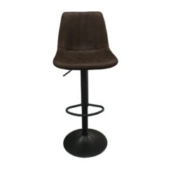 Tabouret De Bar Barcelona PU Brun Foncé -Promos Meubles Boutique tabouret de bar barcelona pu brun fonce 5