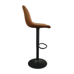 Tabouret De Bar Barcelona PU Cognac -Promos Meubles Boutique tabouret de bar barcelona pu cognac 4