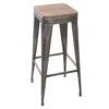 Tabouret De Bar Gris Joris GM Atmosphera -Promos Meubles Boutique tabouret de bar gris joris gm atmosphera