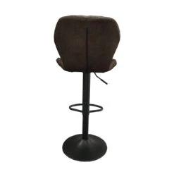 Tabouret De Bar Malaga PU Brun Foncé -Promos Meubles Boutique tabouret de bar malaga pu brun fonce 2