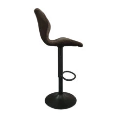 Tabouret De Bar Malaga PU Brun Foncé -Promos Meubles Boutique tabouret de bar malaga pu brun fonce 4