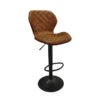 Tabouret De Bar Malaga PU Cognac -Promos Meubles Boutique tabouret de bar malaga pu cognac