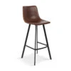 Tabouret De Bar Ozan PU Brun -Promos Meubles Boutique tabouret de bar ozan pu brun