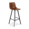 Tabouret De Bar Ozan PU Cognac 2 Tabouret De Bar Ozan PU Cognac -Promos Meubles Boutique tabouret de bar ozan pu cognac
