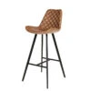 Tabouret De Bar Palmas PU Cognac