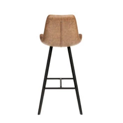 Tabouret De Bar Palmas PU Cognac -Promos Meubles Boutique tabouret de bar palmas pu cognac 2