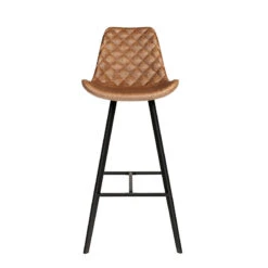 Tabouret De Bar Palmas PU Cognac -Promos Meubles Boutique tabouret de bar palmas pu cognac 5