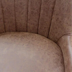 Tabouret De Bar Simili Portland Marron Pieds Métal -Promos Meubles Boutique tabouret de bar simili portland marron pieds metal 1