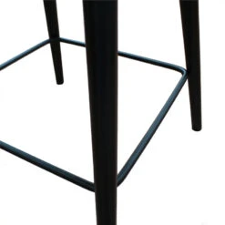 Tabouret De Bar Simili Portland Marron Pieds Métal -Promos Meubles Boutique tabouret de bar simili portland marron pieds metal 2