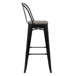 Tabouret De Bar Oscar Orme Antique Et Noir -Promos Meubles Boutique tabouret de bar victoria orme antique et noir 2