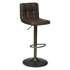 Tabouret De Bar Vintage Delek Ajustable Brun Atmosphera -Promos Meubles Boutique tabouret de bar vintage delek ajustable brun atmosphera