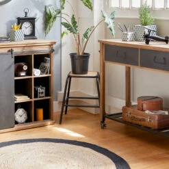 Tabouret Edena Bois Métal Atmosphera -Promos Meubles Boutique tabouret edena bois metal atmosphera 2