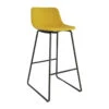Tabouret Haut Cholo Tissu Jaune -Promos Meubles Boutique tabouret haut cholo tissu jaune