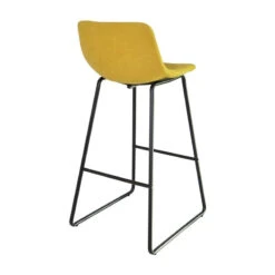Tabouret Haut Cholo Tissu Jaune -Promos Meubles Boutique tabouret haut cholo tissu jaune 2