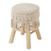 Tabouret Macramé Atmosphera -Promos Meubles Boutique tabouret macrame atmosphera
