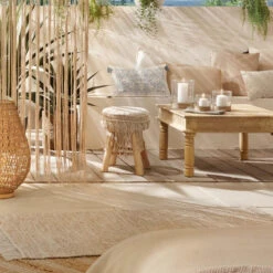 Tabouret Macramé Atmosphera -Promos Meubles Boutique tabouret macrame atmosphera 2