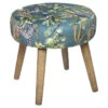 Tabouret Motifs Jungle H40 Sango Atmosphera -Promos Meubles Boutique tabouret motifs jungle h40 sango atmosphera