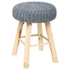 Tabouret Suzette Gris Atmosphera -Promos Meubles Boutique tabouret suzette gris atmosphera