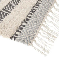 Tapis Coton à Franges Atmosphera -Promos Meubles Boutique tapis coton a franges atmosphera 4