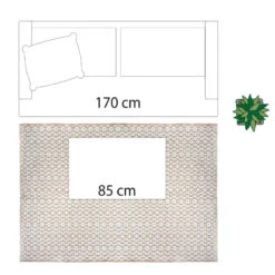 Tapis En Jute Et Coton 120x170cm Atmosphera -Promos Meubles Boutique tapis en jute et coton 120x170cm atmosphera 4