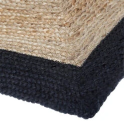 Tapis Jute Naturel Bord Noir 120x170 Atmosphera -Promos Meubles Boutique tapis jute naturel bord noir 120x170 atmosphera 3
