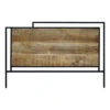 Tête De Lit Pleine 160 Cm Métal Et Bois De Manguier