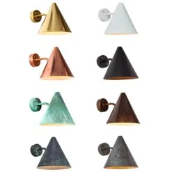 Pair Of Hans-Agne Jakobsson 'Tratten' Outdoor Sconces In Silver Steel -Promos Meubles Boutique tratten colors master