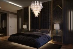 Pair Fabulous Glass 75 White Petal Chandeliers, Murano -Promos Meubles Boutique unnamed 2 copia master