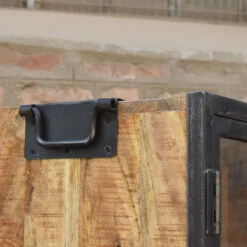 Vitrine 2 Portes 4 Niveaux Manguier -Promos Meubles Boutique vitrine 2 portes 4 niveaux manguier 3