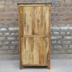 Vitrine 2 Portes Bois De Manguier Et Métal 15 Vitrine 2 Portes Bois De Manguier Et Métal -Promos Meubles Boutique vitrine 2 portes bois de manguier et metal 1 6