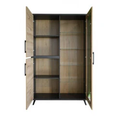 Vitrine 3 Portes Avec LED Wiva 10 Vitrine 3 Portes Avec LED Wiva -Promos Meubles Boutique vitrine 3 portes avec led wiva 2