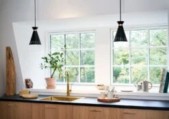 Cone Black Noir Pendant By Warm Nordic -Promos Meubles Boutique warmnordic cone pendant black kitchen master
