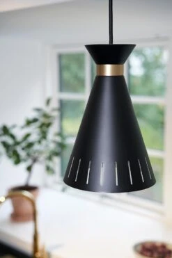 Cone Black Noir Pendant By Warm Nordic -Promos Meubles Boutique warmnordic cone pendant black master